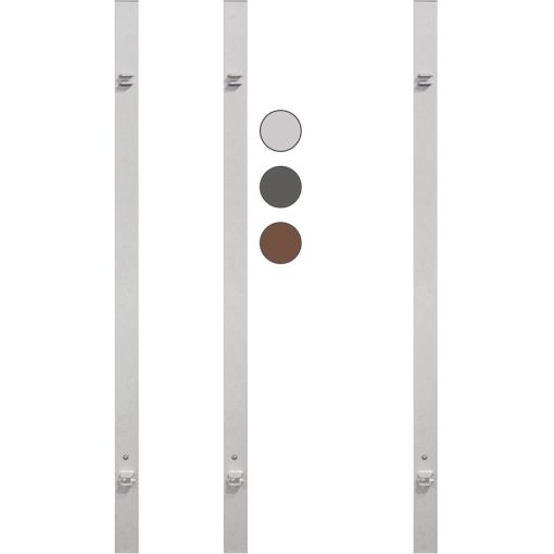 TraumGarten Sichtschutzzaun Torpfosten-Set für Einzel+Doppeltor 2