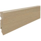 HARO Stecksockelleiste Cube Eiche MDF-Kern lichtweiß Fußleisten