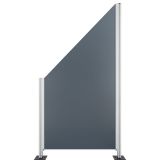 Wellker Sichtschutzelement KOTTOS SATIN Grau Sichtschutz