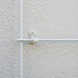 Windhager Wandbefestigung für Gitterspalier weiß, 3