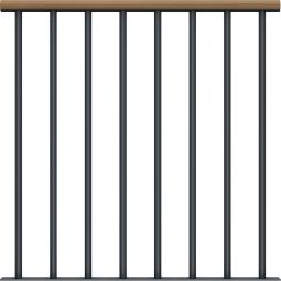 DOLLE Brüstungsgeländer für Mittelholmtreppen Cork, 4