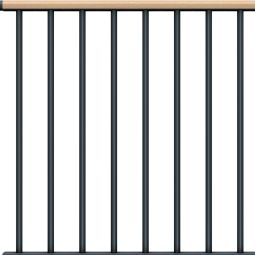 DOLLE Brüstungsgeländer für Mittelholmtreppen Cork, 6