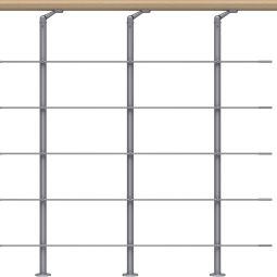 DOLLE Brüstungsgeländer für Mittelholmtreppen Cork, 7