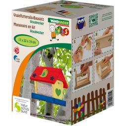 Windhager Vogelfutterhaus-Bausatz Woodpecker Futtersilo Futterstation 4