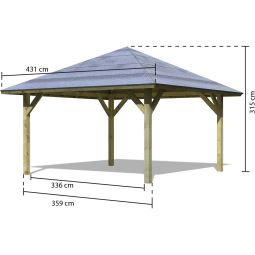 Karibu Pavillon Holm Holzpavillon 4