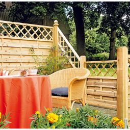 T&J Sichtschutzzaun Maxi-Massiv Sichtschutz Lamellenzaun 5