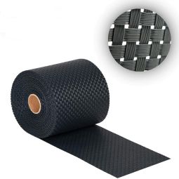 Sichtschutzstreifen Doppelstabzaun Rattan Anthrazit 3