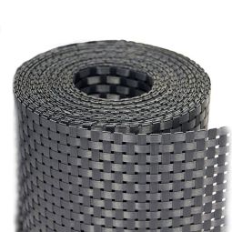 Sichtschutzstreifen Doppelstabzaun Rattan Anthrazit 4