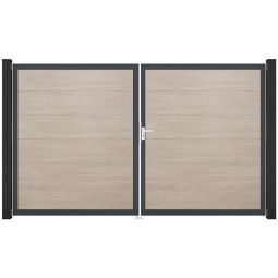 GroJa Doppeltor BasicLine PVC-Steckzaun Sheffield 4