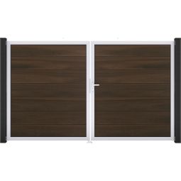 GroJa Doppeltor Solid Grande Steckzaun 3