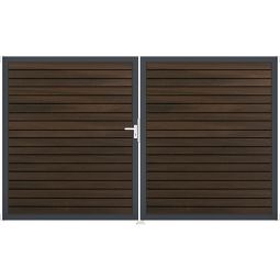 GroJa Doppeltor Solid Rhombus BPC-Steckzaun 4