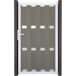 GroJa Einzeltor Fertigzaun Sichtschutzzaun Anthrazit 3