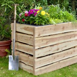 T&J Hochbeet HERLEV sägeraue Bretter 3