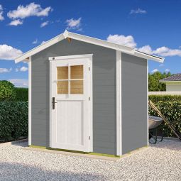 weka Gerätehaus 223 grau Geräteschuppen 3