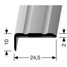 PARKETTFREUND Winkelprofil Alu eloxiert Edelstahl 3