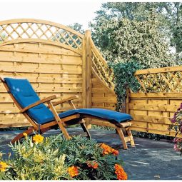 T&J Sichtschutzzaun Avantgarde Abschluss mit 5