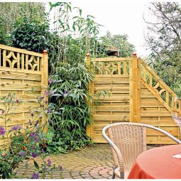 T&J Sichtschutzzaun Antikzaun Abschluss Sichtschutz 3