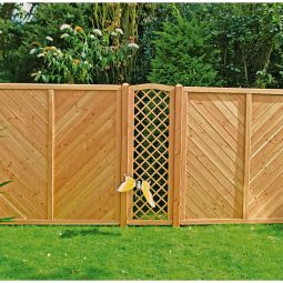 T&J Sichtschutzzaun CLASSICO Abschluß mit 3