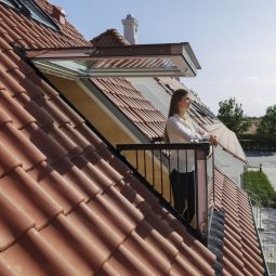 VELUX GDL Balkon Holz/Kiefer weiß 5