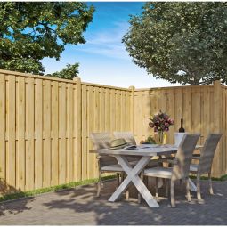 T&J Sichtschutzzaun NEWA Sichtschutz Bohlenzaun 4