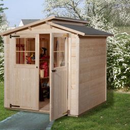 weka Gerätehaus 323 naturbelassen Geräteschuppen 3