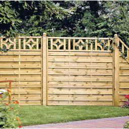 T&J Sichtschutzzaun OLYMP mit Designgitter 3