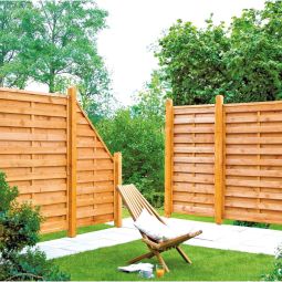 T&J Sichtschutzzaun SUNLINE Abschluss Sichtschutz 3