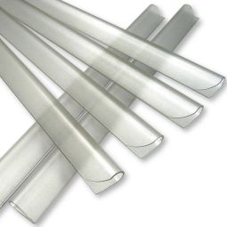 Sichtschutzstreifen Doppelstabzaun blickdicht Hellgrau Zaunfolie 3