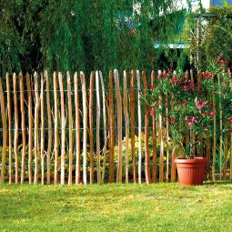 NOOR Staketenzaun Berg-Haselnuss Holzzaun 5