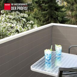 NOOR Sichtschutzmatte PVC taupe Sichtschutzzaun 3