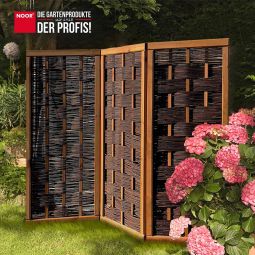 NOOR Weiden-Paravent Deluxe 3teilig 4