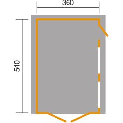 WEKA Einzelgarage 441 Holz natur 4