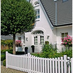 T&J Gartentor Vorgartenzaun LIGHTLINE weiß 3