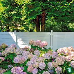 T&J Lamellenzaun LIGHTLINE Abschlusselement Sichtschutzzaun 4