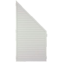 T&J Sichtschutzzaun LIGHTLINE Schrägelement weiß 4