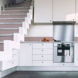 Windhager Fliesenaufkleber Obolus taupe 20x99 3