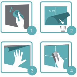 Windhager Fliesenaufkleber Okapi 15x15 cm 4