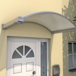 gutta Rundbogenvordach NO Edelstahloptik Dach 4