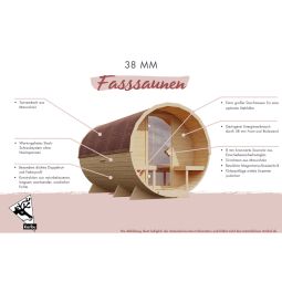 Karibu Fasssauna 3 naturbelassen 4