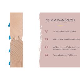 Karibu Fasssauna 3 naturbelassen 12