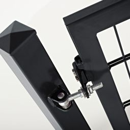 Wellker Flügeltor schwer Anthrazit 1-flügelig 3