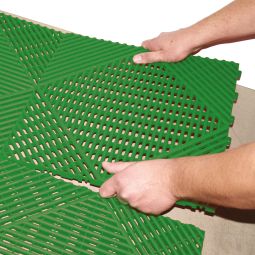 florco Klickfliese Kunststoff classic grün 3