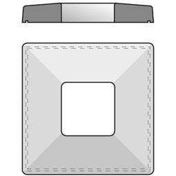 Abdeckplatte für Schornstein Beton einzügig 3