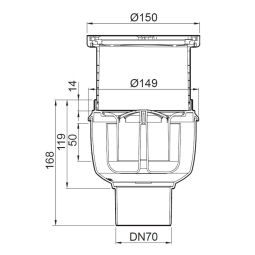 ACO Badablauf 150x150mm Easyflow Ablauf 4