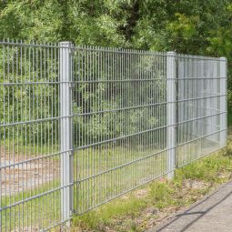 Doppelstabmattenzaun Rundum-sorglos-Paket Zink 3