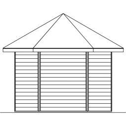 Skan Holz Gartenhaus Almelo Gartenhütte 7