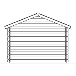 Skan Holz Gartenhaus Narvik Gartenhütte 6