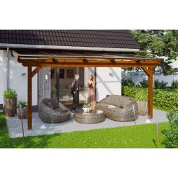 Skan Holz Terrassenüberdachung Ancona Terrassendach 3