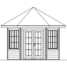 Skan Holz Gartenhaus Almelo Gartenhütte 4