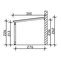 SKAN HOLZ Carport Eifel mit 7